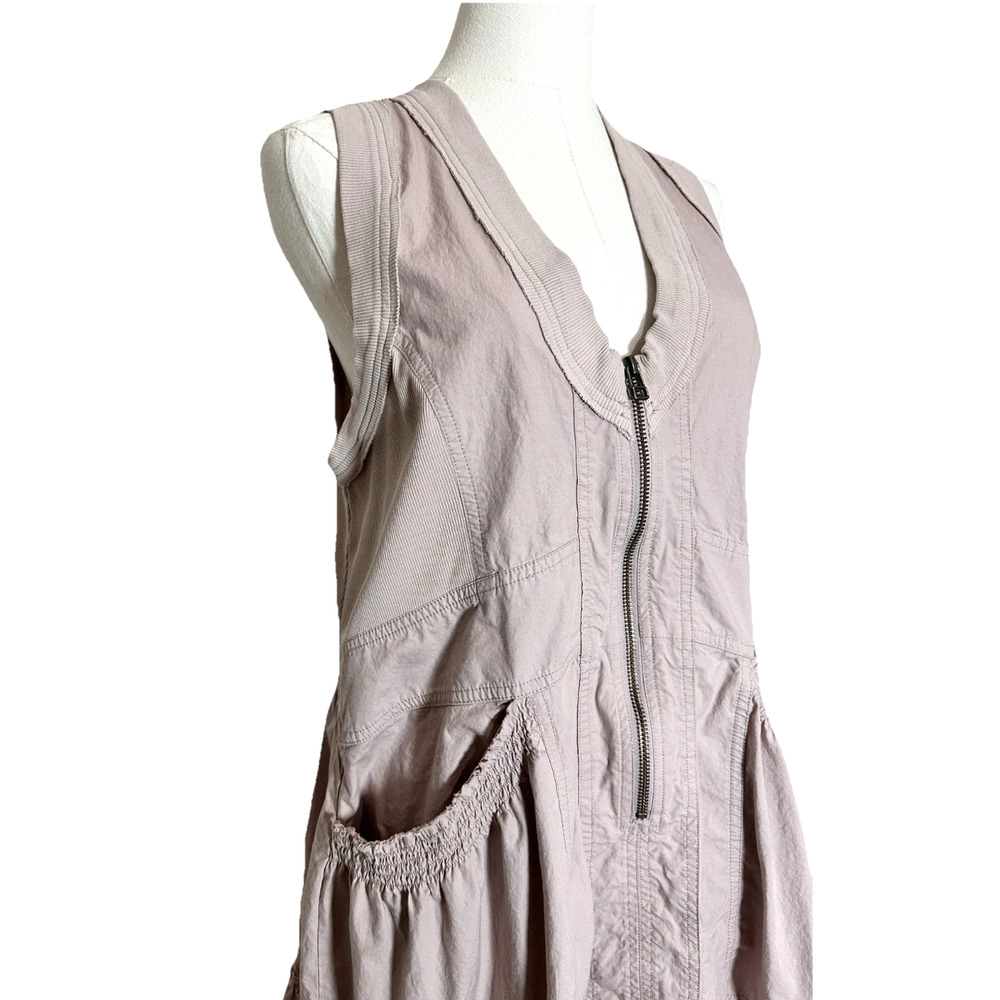 Daily Practice Trek Utility Dusty Purple Cotton Racerback Mesh Mini Dress Small - Picture 3 of 12